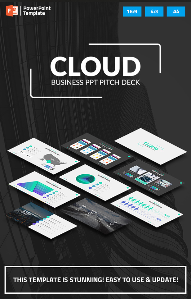 Cloud - Startup Business PPT Pitch Deck