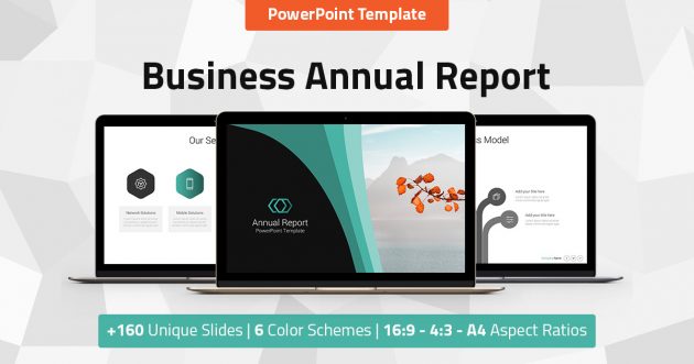 Annual Report - Business PowerPoint Presentation Template