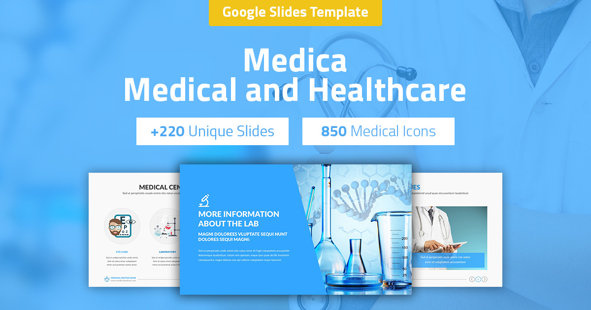 Medica - Medical and Healthcare Google Slides Pitch Deck